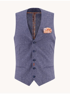 A Fish Named Fred A Fish Named Fred Gilet Linen Navy (33.136 - 604)