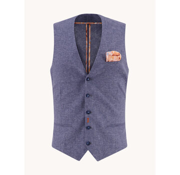 A Fish Named Fred A Fish Named Fred Gilet Linen Navy (33.136 - 604)