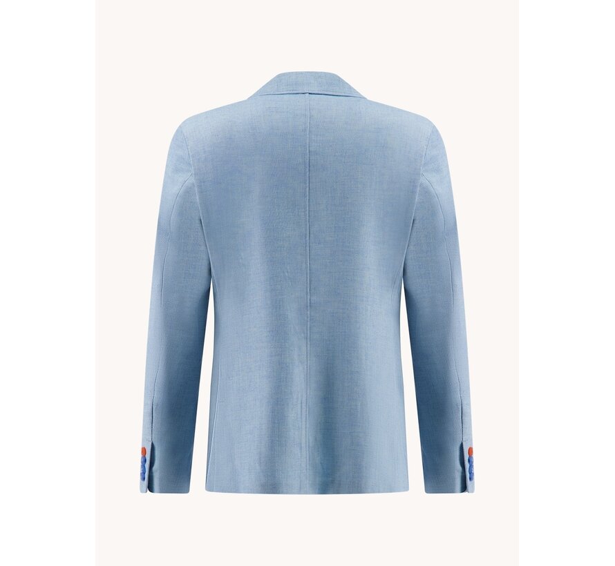 A Fish Named Fred Colbert Linen Look Aqua Blue (33.105 - 603)