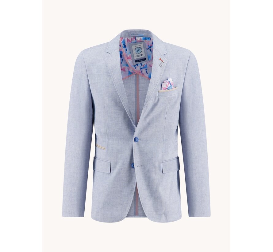 A Fish Named Fred Colbert Linen Look Light Blue (33.105 - 610)