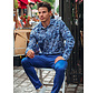 A Fish Named Fred Overhemd Sketch Cotton/Linen Cobalt (33.006 - 607)