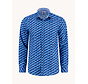 A Fish Named Fred Overhemd Shirt Graphic Fish Cobalt (33.019 - 607)