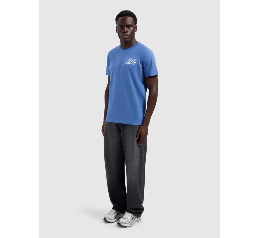 Ballin T-shirt Stacked Logo Faded Cobalt (26019107 - 12)