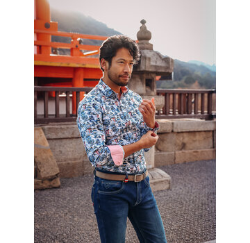 A Fish Named Fred A Fish Named Fred Overhemd Temple Jeans Blue (34.002 - 608)