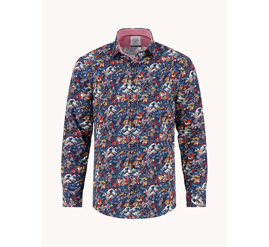 A Fish Named Fred Overhemd Japanese Story Multicolor (34.004 - 073)