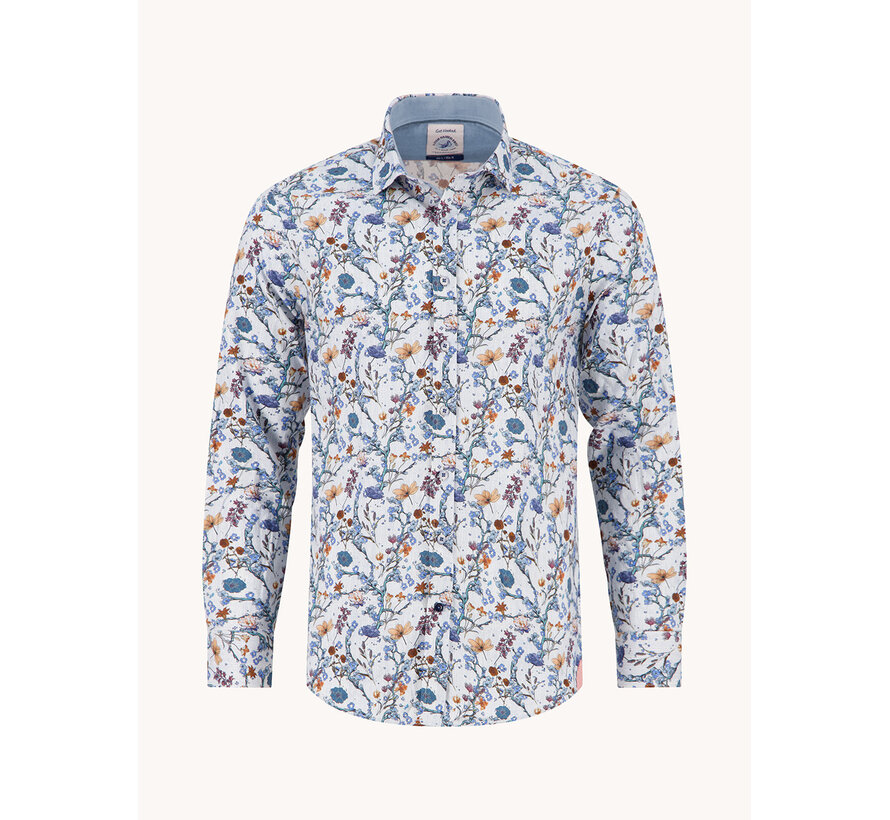 A Fish Named Fred Overhemd Blossom Off-White (34.009 - 101)