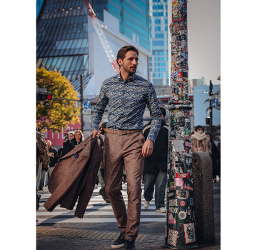 A Fish Named Fred A Fish Named Fred Overhemd Wave Jeans Blue (34.019 - 608)