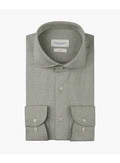 Profuomo Profuomo Overhemd Knitted Single Jersey Mid Green (PPXH10022C)