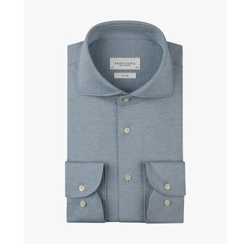 Profuomo Profuomo Overhemd Knitted Single Jersey Grey (PPXH10022A)