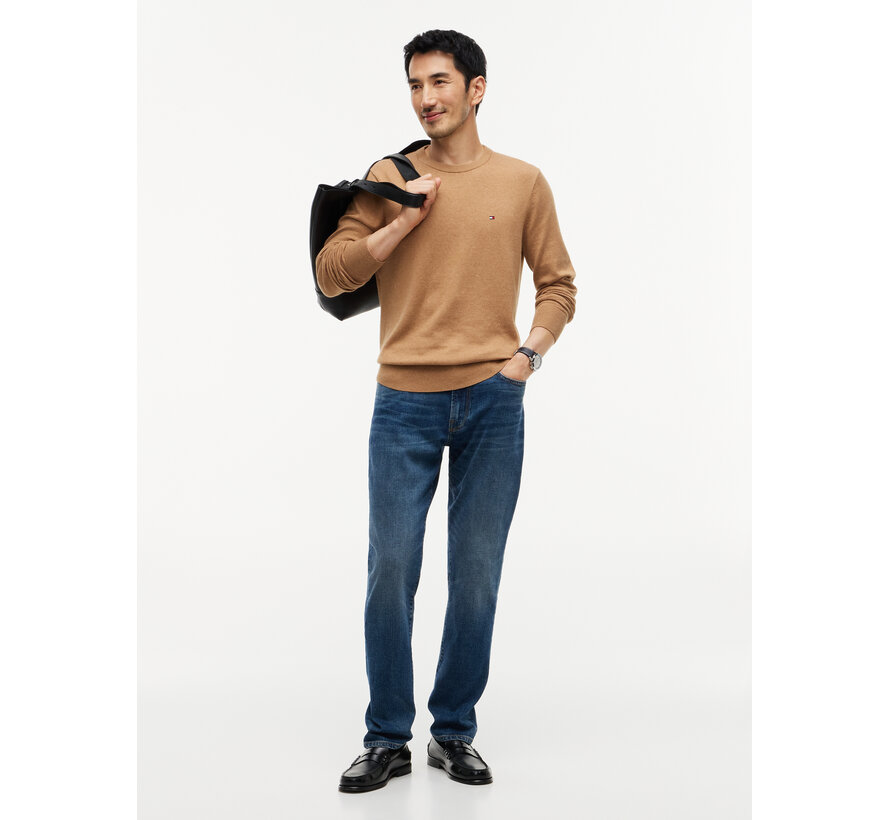 Tommy Hilfiger Pullover Pima Org Cotton/Cashmere Crew Neck Safari Canvas Heather (MW0MW28046 - A1L)