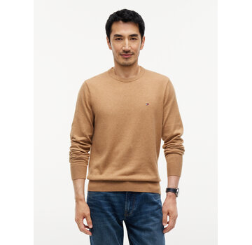 Tommy Hilfiger Tommy Hilfiger Pullover Pima Org Cotton/Cashmere Crew Neck Safari Canvas Heather (MW0MW28046 - A1L)