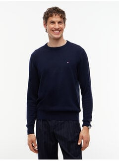 Tommy Hilfiger Tommy Hilfiger Pullover Pima Org Cotton/Cashmere Crew Neck Navy Blue (MW0MW28046 - DW5)