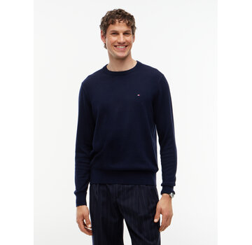 Tommy Hilfiger Tommy Hilfiger Pullover Pima Org Cotton/Cashmere Crew Neck Navy Blue (MW0MW28046 - DW5)