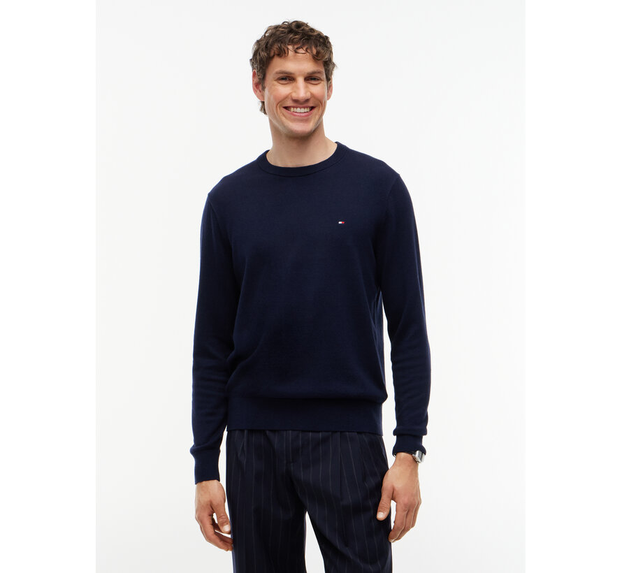 Tommy Hilfiger Pullover Pima Org Cotton/Cashmere Crew Neck Navy Blue (MW0MW28046 - DW5)