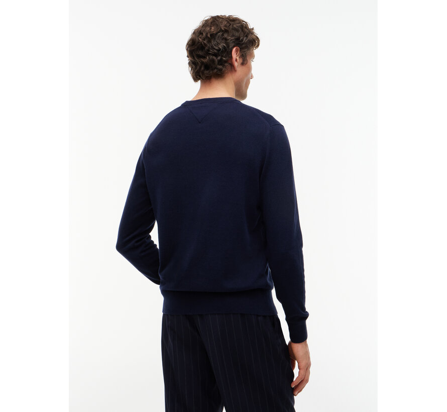 Tommy Hilfiger Pullover Pima Org Cotton/Cashmere Crew Neck Navy Blue (MW0MW28046 - DW5)