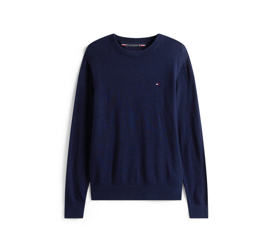 Tommy Hilfiger Pullover Pima Org Cotton/Cashmere Crew Neck Navy Blue (MW0MW28046 - DW5)