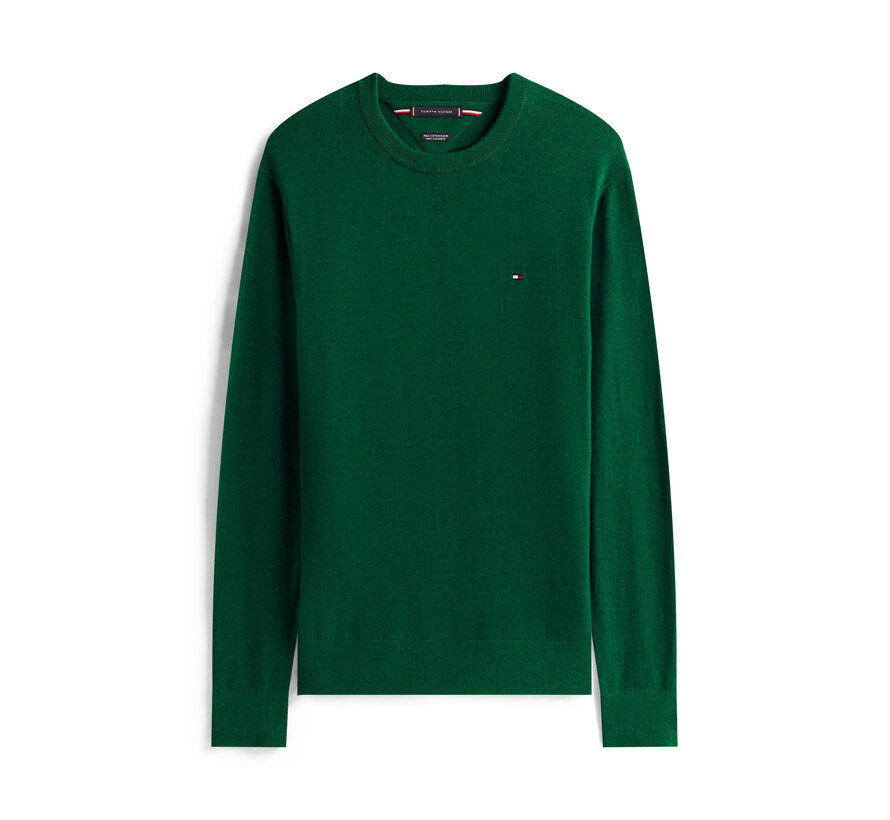 Tommy Hilfiger Pullover Pima Org Cotton/Cashmere Crew Neck Ornamental Green Heather (MW0MW28046 - MQ8)