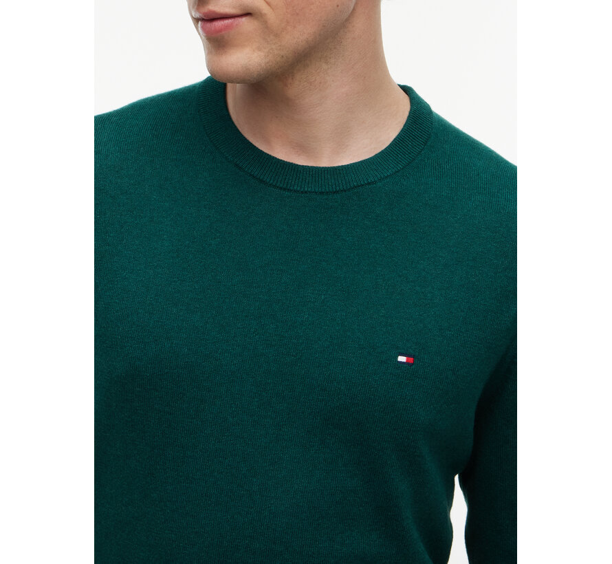 Tommy Hilfiger Pullover Pima Org Cotton/Cashmere Crew Neck Ornamental Green Heather (MW0MW28046 - MQ8)