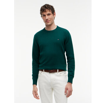 Tommy Hilfiger Tommy Hilfiger Pullover Pima Org Cotton/Cashmere Crew Neck Ornamental Green Heather (MW0MW28046 - MQ8)