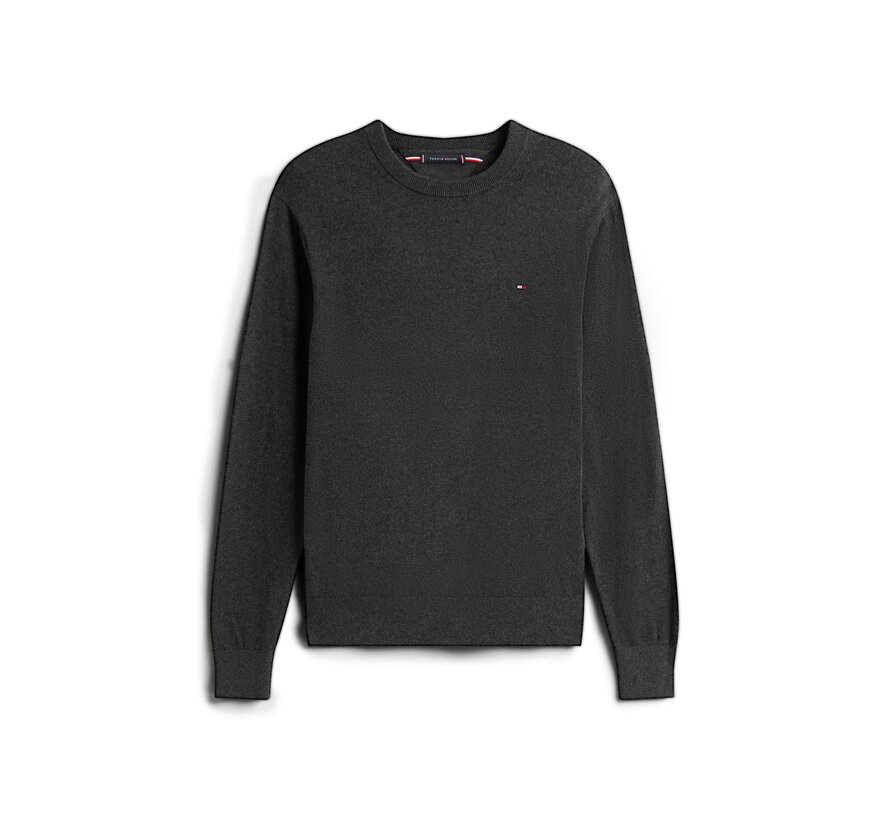 Tommy Hilfiger Pullover Pima Org Cotton/Cashmere Crew Neck Dark Grey Heather (MW0MW28046 - P92)