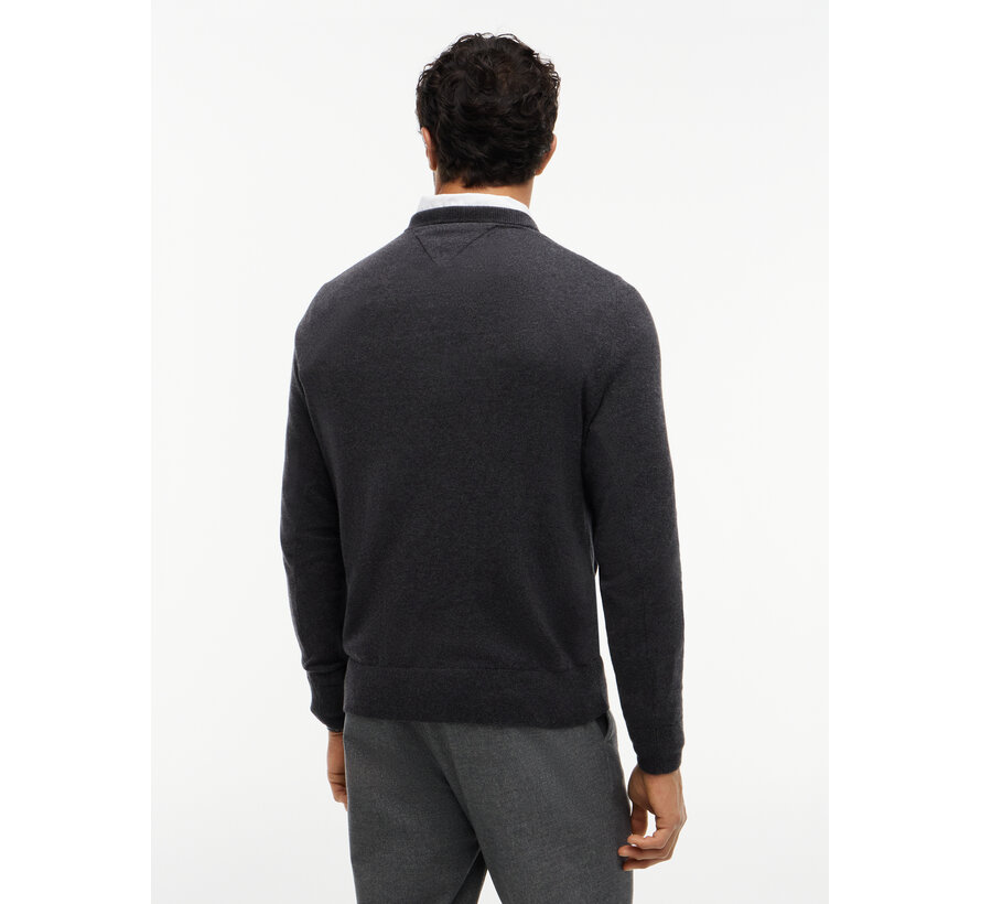 Tommy Hilfiger Pullover Pima Org Cotton/Cashmere Crew Neck Dark Grey Heather (MW0MW28046 - P92)