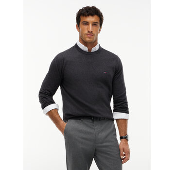 Tommy Hilfiger Tommy Hilfiger Pullover Pima Org Cotton/Cashmere Crew Neck Dark Grey Heather (MW0MW28046 - P92)