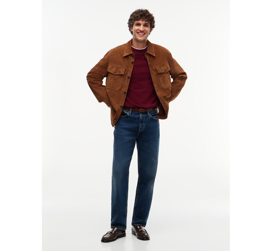 Tommy Hilfiger Pullover Pima Org Cotton/Cashmere Crew Neck Burgundy (MW0MW28046 - VLP)