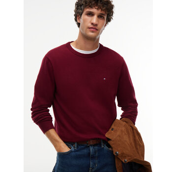 Tommy Hilfiger Tommy Hilfiger Pullover Pima Org Cotton/Cashmere Crew Neck Burgundy (MW0MW28046 - VLP)