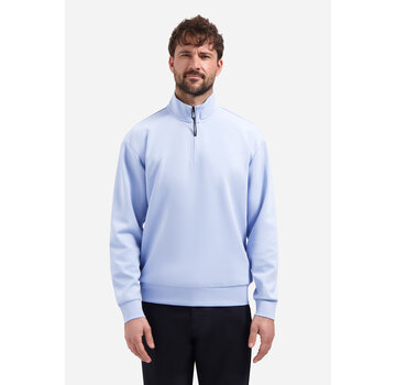 No Excess Sweater Half Zip Interlock Blue (31100103 - 030)