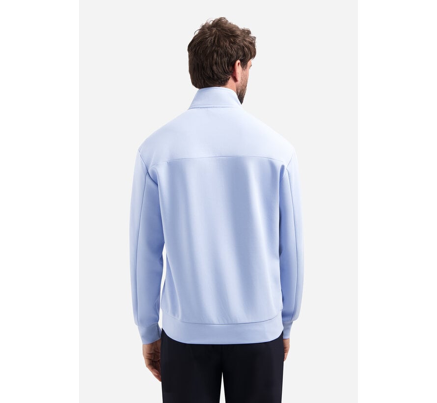 No Excess Sweater Half Zip Interlock Blue (31100103 - 030)