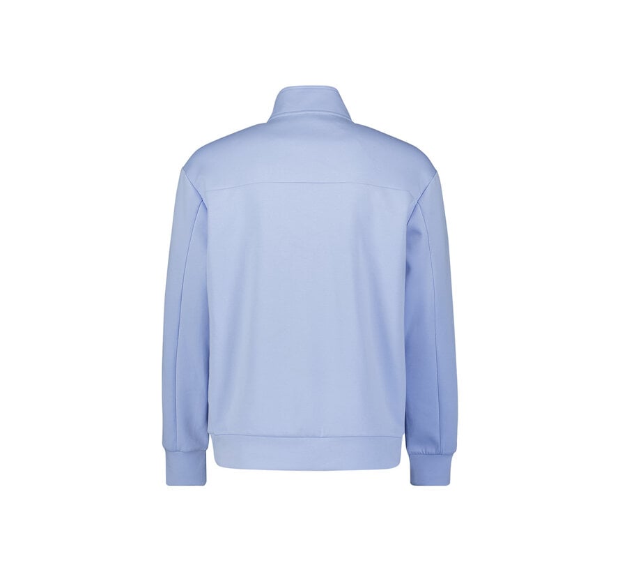 No Excess Sweater Half Zip Interlock Blue (31100103 - 030)