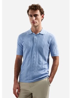 No Excess No Excess Pullover Short Sleeve Polo Relief Blue (31240272 - 030)