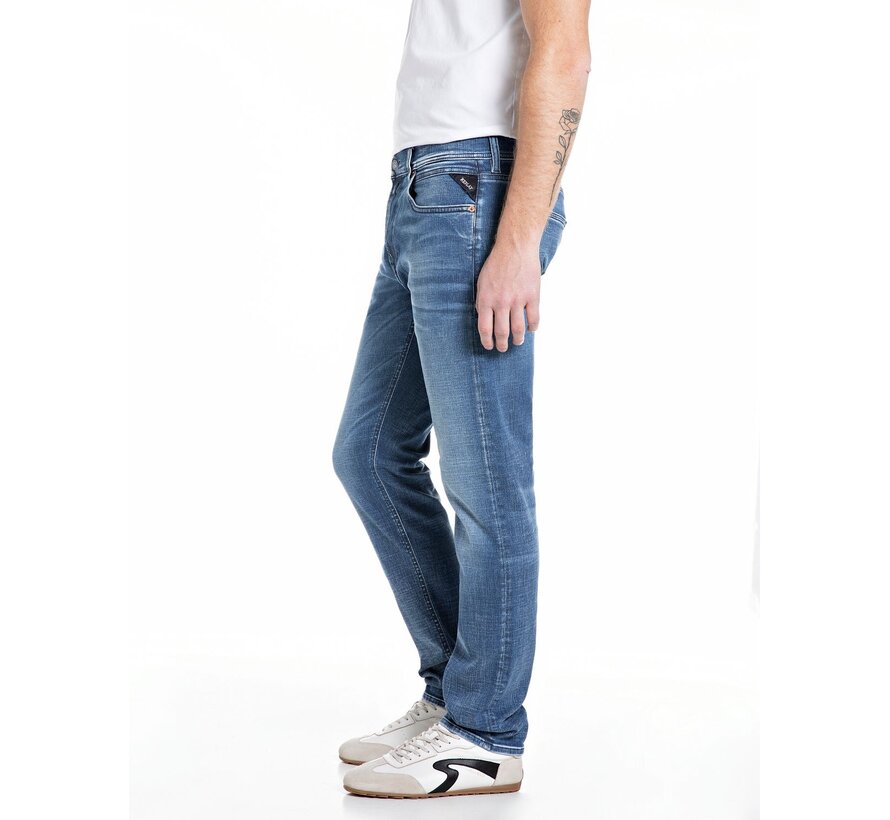 Replay Hyperflex Jeans Grover Straight Fit Medium Blue (MA972Z 661 16A - 009)