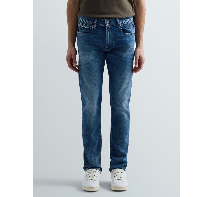Replay Hyperflex Jeans Grover Straight Fit Medium Blue (MA972Z 661 16A - 009)