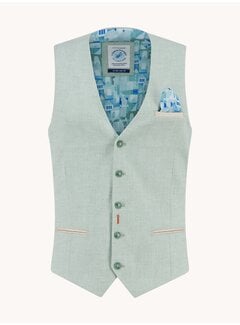 A Fish Named Fred A Fish Named Fred Gilet Waistcoat Linen Look Thyme (33.135 - 312)