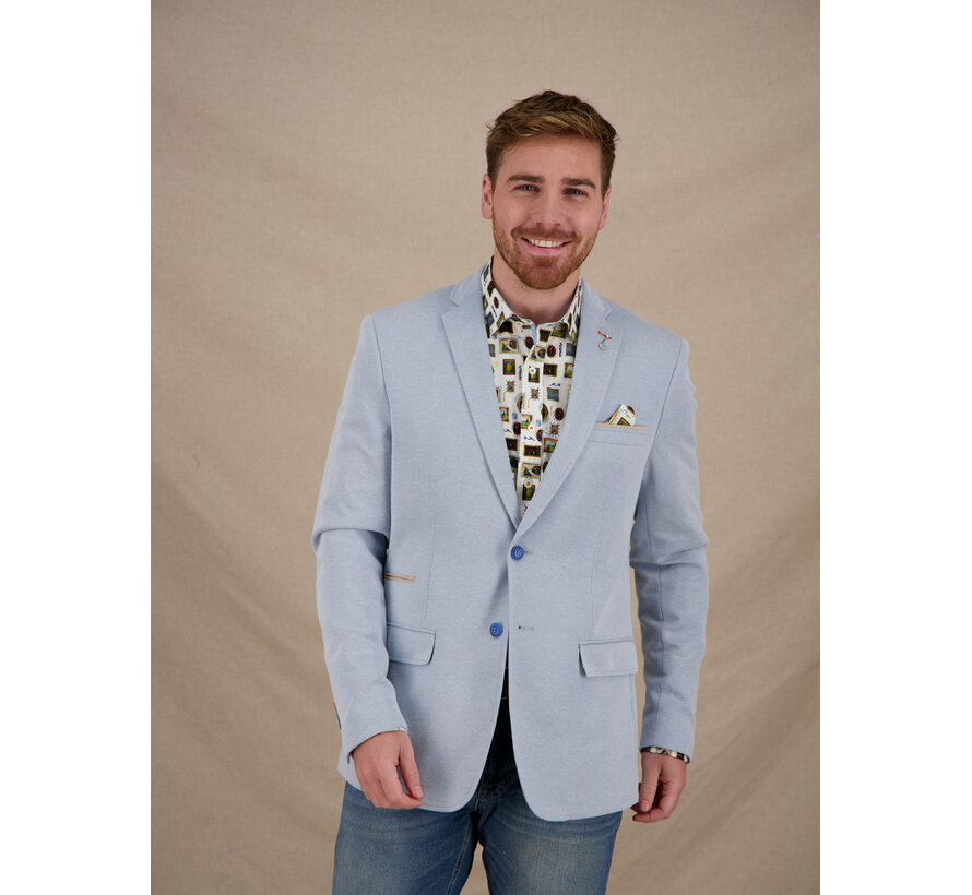 A Fish Named Fred Colbert Blazer Pique Light Blue (33.301 - 610)