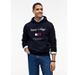 Hooded Sweater Embro Flag Navy Blue (MW0MW42735 - DW5)