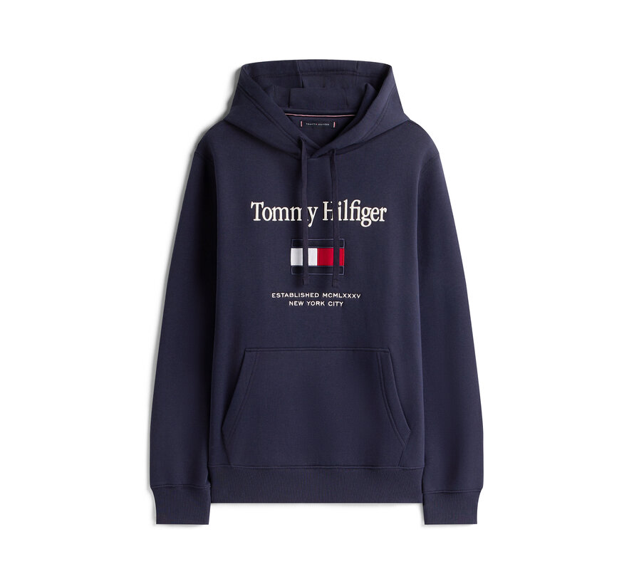 Hooded Sweater Embro Flag Navy Blue (MW0MW42735 - DW5)