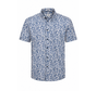 Dstrezzed Korte Mouw Overhemd Print Horizon Blue (311132 - 626)