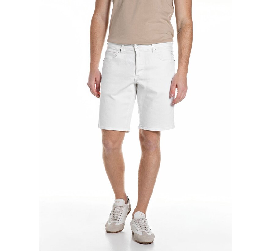 Replay Jeans Short Grover Straight Fit White (M1072 .000.8488701 - 001)