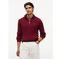 Tommy Hilfiger Half Zip Trui Classic Cotton Cable Zip Mock Burgundy (MW0MW36532 - VLP)