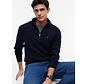 Tommy Hilfiger Half Zip Trui Classic Cotton Cable Zip Mock Navy Blue (MW0MW36532 - DW5)