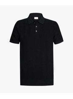 Profuomo Profuomo Polo Visgraat Katoen/Linnen Navy (PPXD10003A)