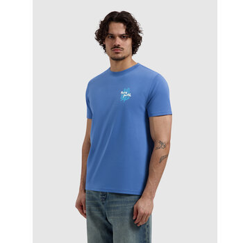 Pure Path Pure Path T-shirt Coral Reef Faded Cobalt (26020103 - 12)