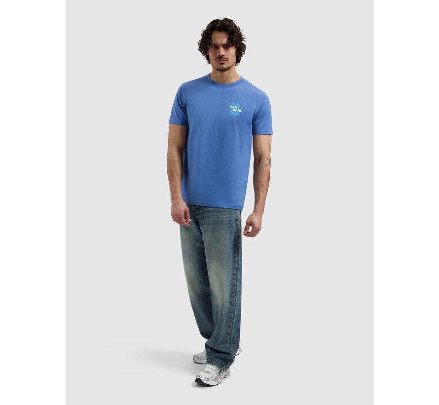 Pure Path T-shirt Coral Reef Faded Cobalt (26020103 - 12)