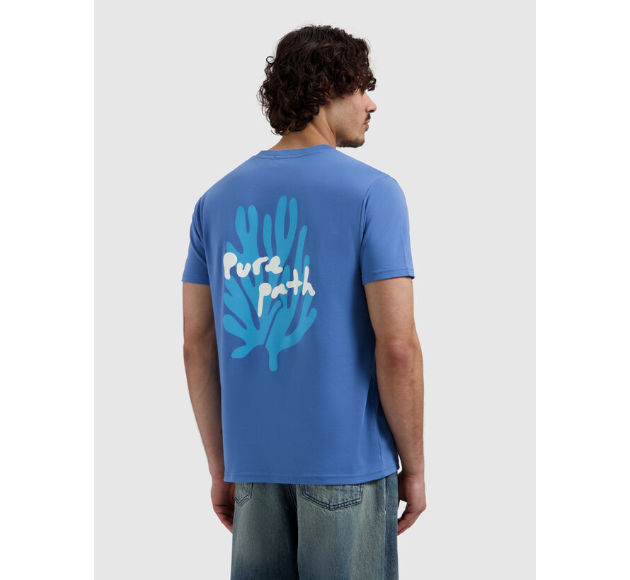 Pure Path T-shirt Coral Reef Faded Cobalt (26020103 - 12)