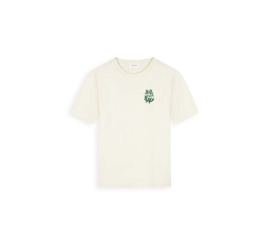 Pure Path T-shirt Coral Reef Faded Ecru (26020103 - 54)