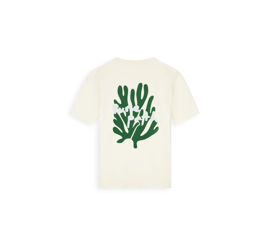 Pure Path T-shirt Coral Reef Faded Ecru (26020103 - 54)