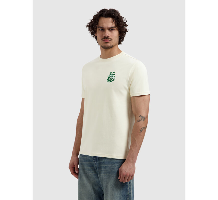 Pure Path T-shirt Coral Reef Faded Ecru (26020103 - 54)
