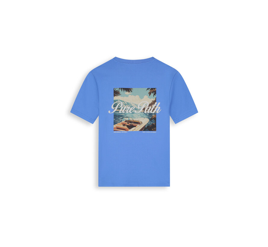 Pure Path T-shirt Riva Boat Faded Cobalt (26020105 - 12)